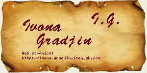 Ivona Građin vizit kartica